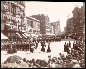 Défilé de la police à New York, 1898